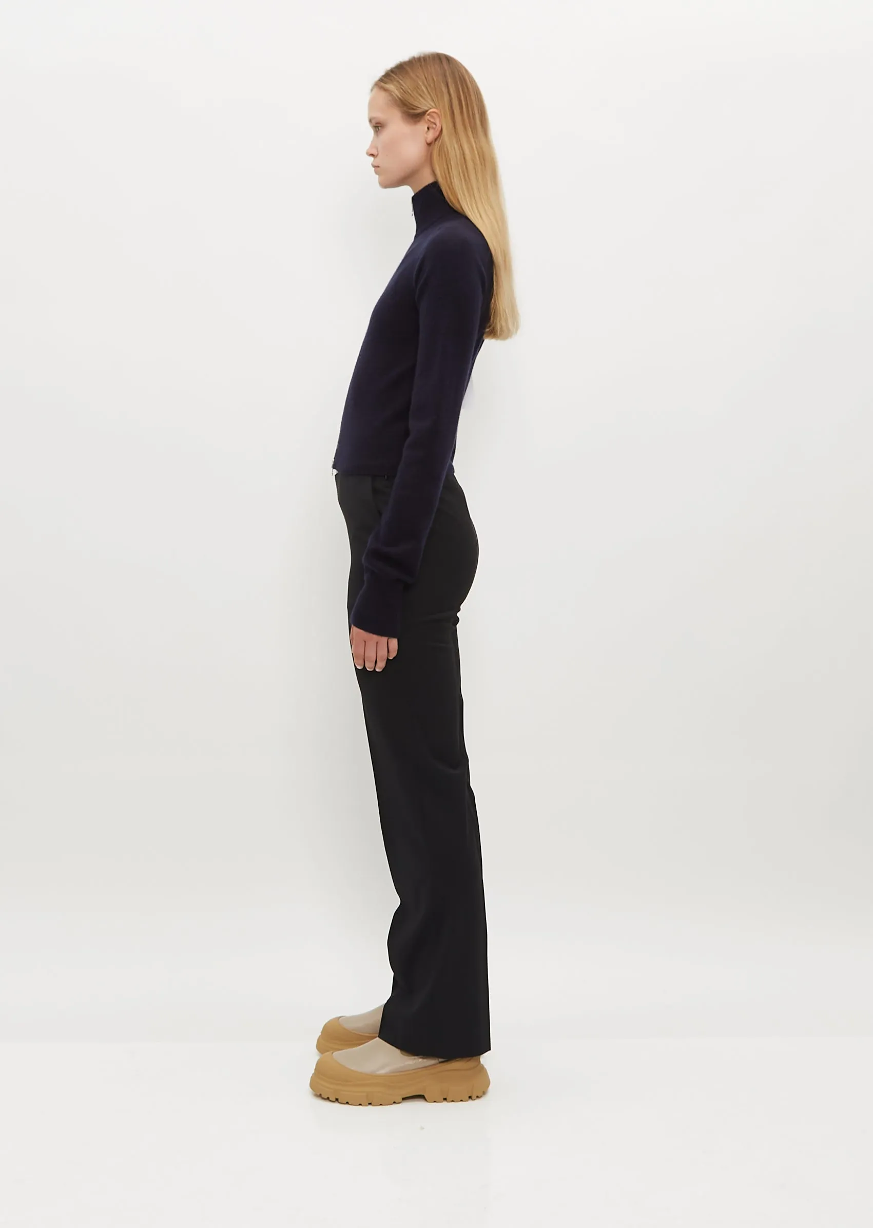 n°302 Lemon Cardigan — Navy