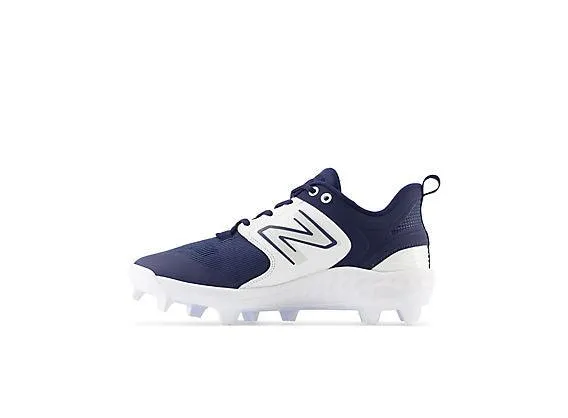 New Balance Men's Fresh Foam 3000 V6 Molded Baseball Cleats - Navy with White - PL3000N6