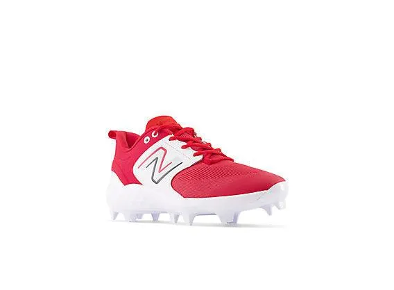 New Balance Men's Fresh Foam 3000 V6 Molded Baseball Cleats - Red with White - PL3000R6