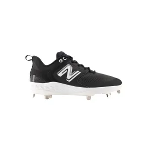 New Balance Men's Fresh Foam X 3000 V6 Metal Baseball Cleats - Black with White - L3000BK6