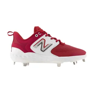 New Balance Men's Fresh Foam X 3000 V6 Metal Baseball Cleats - Cardinal with White - L3000BC6