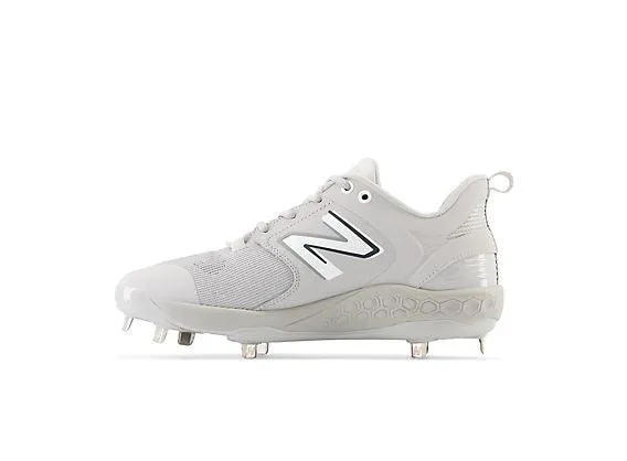 New Balance Men's Fresh Foam X 3000 V6 Metal Baseball Cleats - Grey with White - L3000TG6