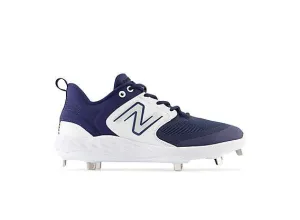 New Balance Men's Fresh Foam X 3000 V6 Metal Baseball Cleats - Navy with White - L3000TN6