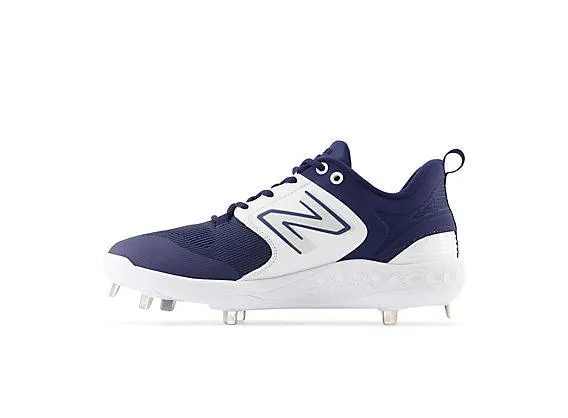 New Balance Men's Fresh Foam X 3000 V6 Metal Baseball Cleats - Navy with White - L3000TN6