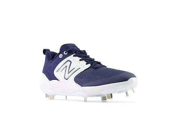 New Balance Men's Fresh Foam X 3000 V6 Metal Baseball Cleats - Navy with White - L3000TN6