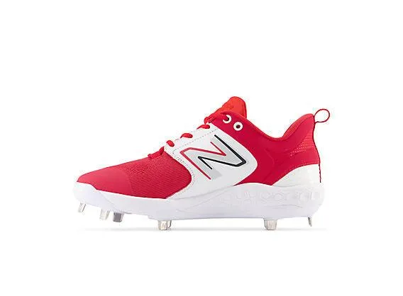 New Balance Men's Fresh Foam X 3000 V6 Metal Baseball Cleats - Red with White - L3000TR6