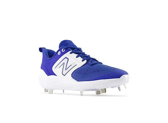 New Balance Men's Fresh Foam X 3000 V6 Metal Baseball Cleats - Royal Blue with White - L3000TB6