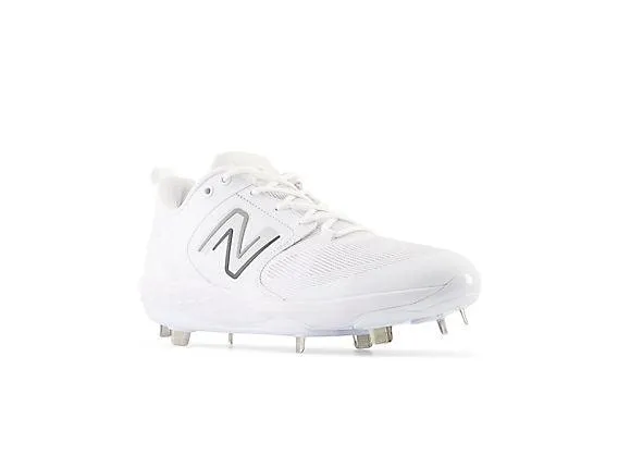 New Balance Men's Fresh Foam X 3000 V6 Metal Baseball Cleats - White - L3000TW6