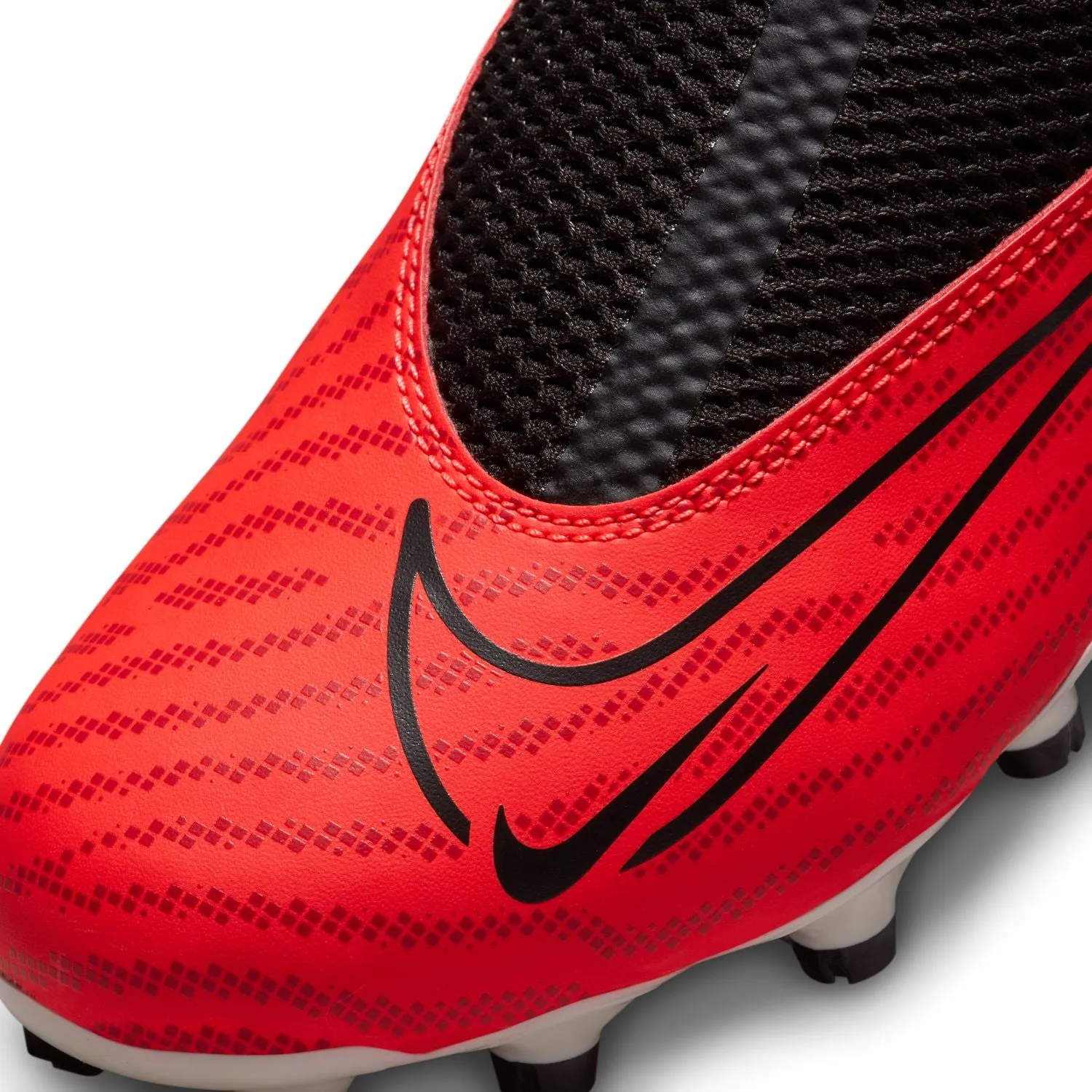 Nike Jr. Phantom GX Academy Dynamic Fit FG/MG - BRIGHT CRIMSON/BLACK-WHITE