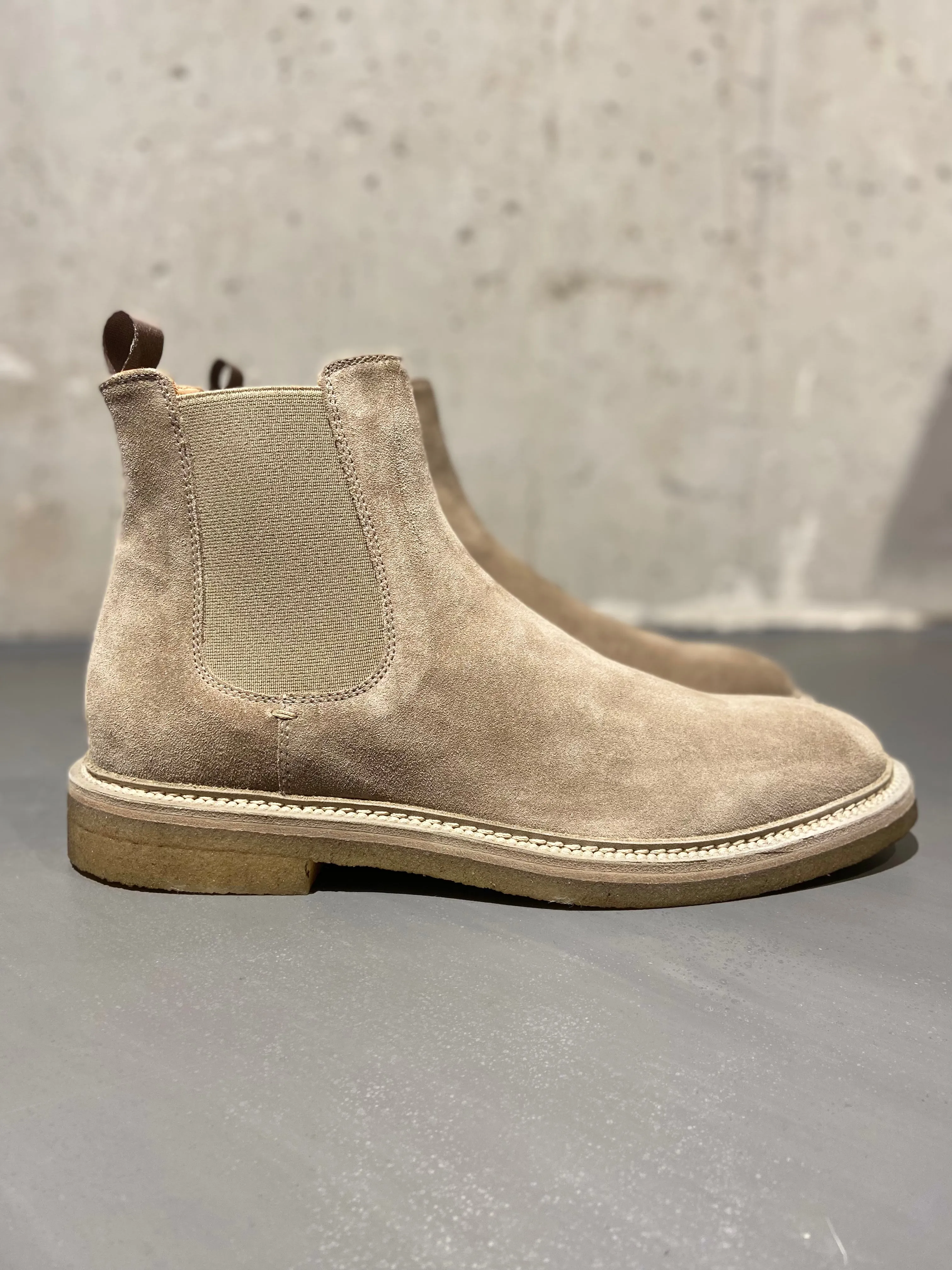 OFFICINE CREATIVE HOPKINS CREPE/121 CHELSEA BOOT SUEDE TAUPE