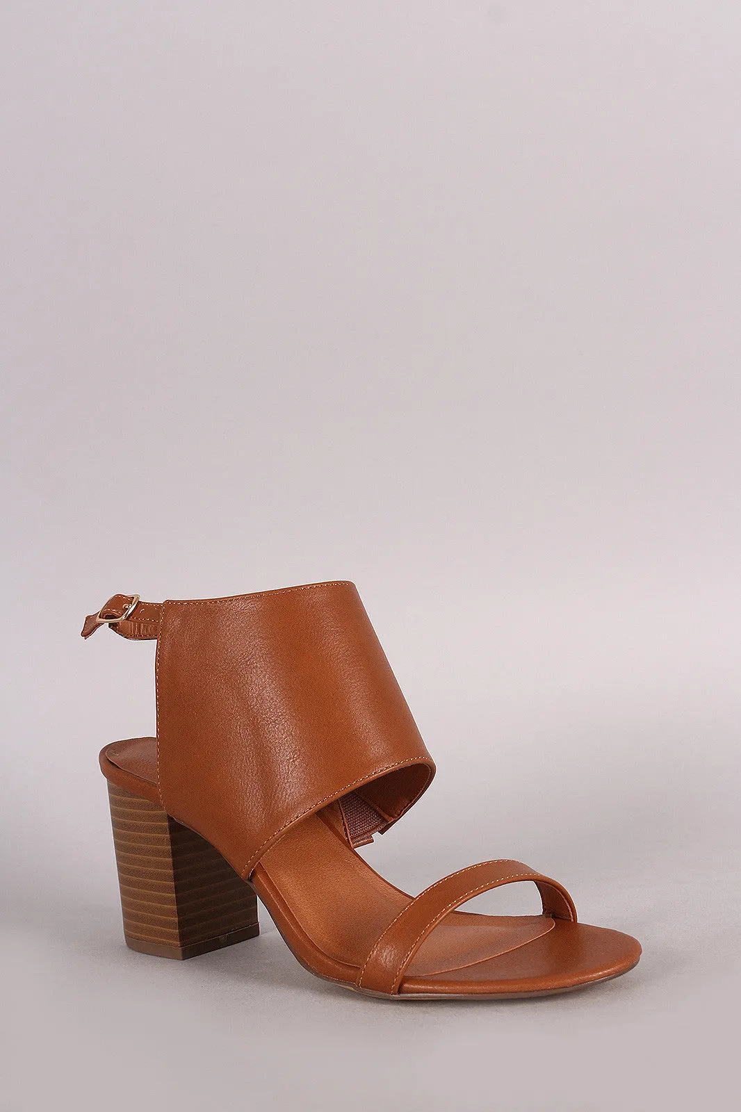 Open Toe Slingback Chunky Mule Heel