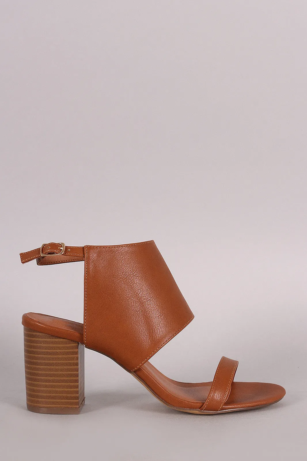 Open Toe Slingback Chunky Mule Heel