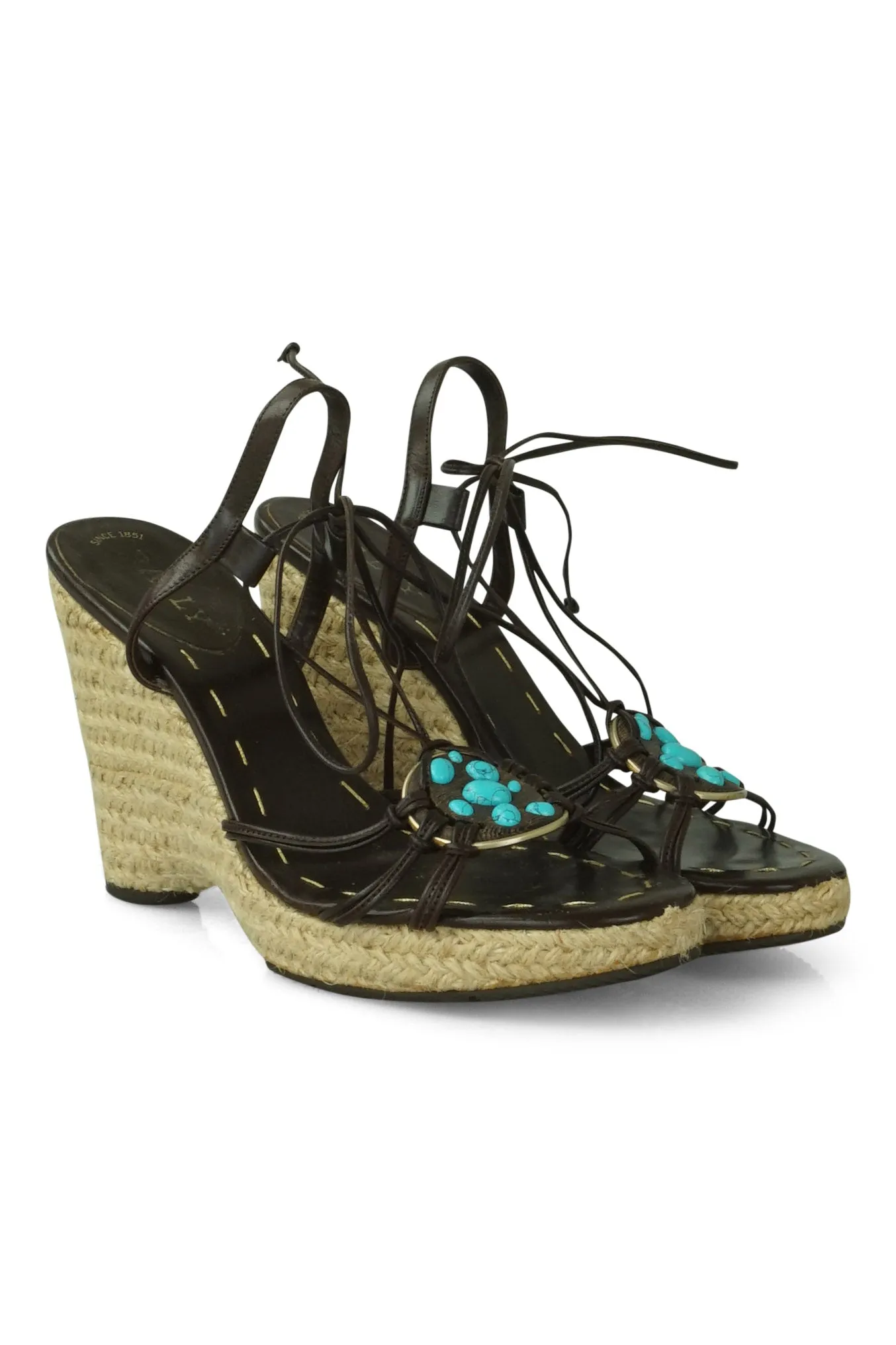 Parigi Gemstone wedge sandals