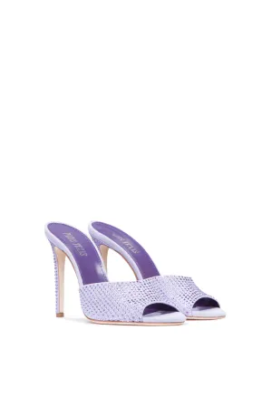 Paris Texas Holly Stiletto Mule Light Amethyst