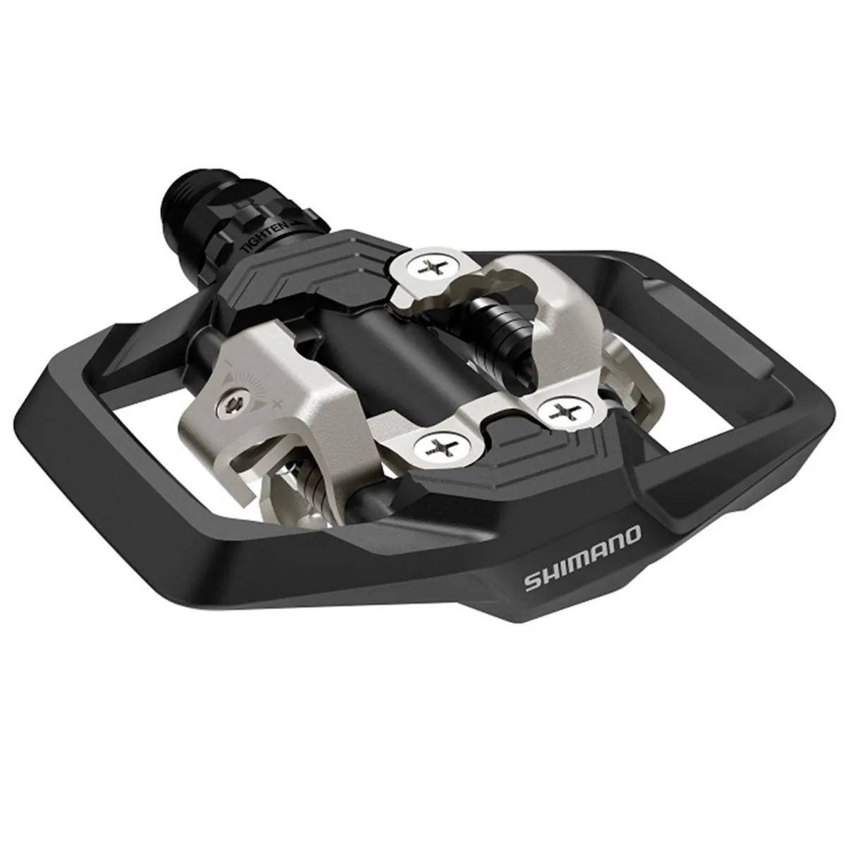 Pedal Shimano PD-ME700, SPD, w/o Reflector, con cleats Negro