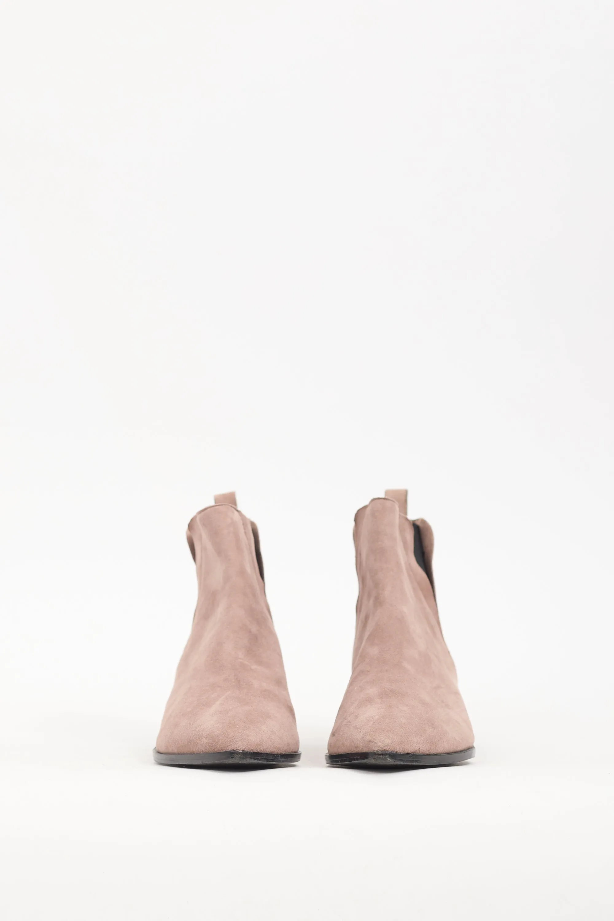 Pink Suede Chelsea Boot