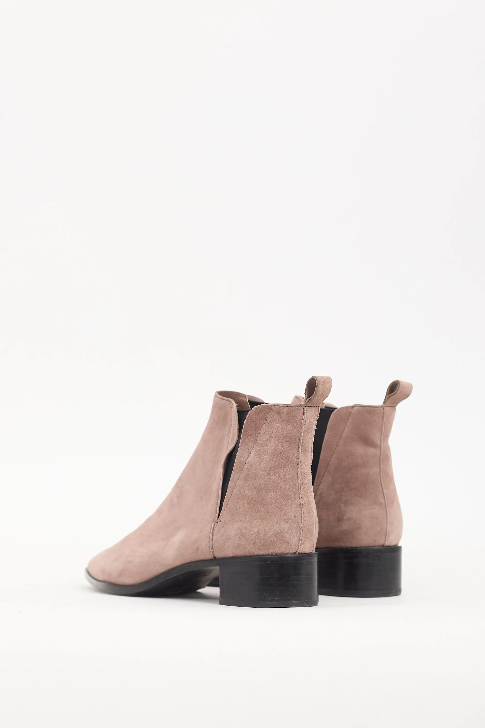 Pink Suede Chelsea Boot