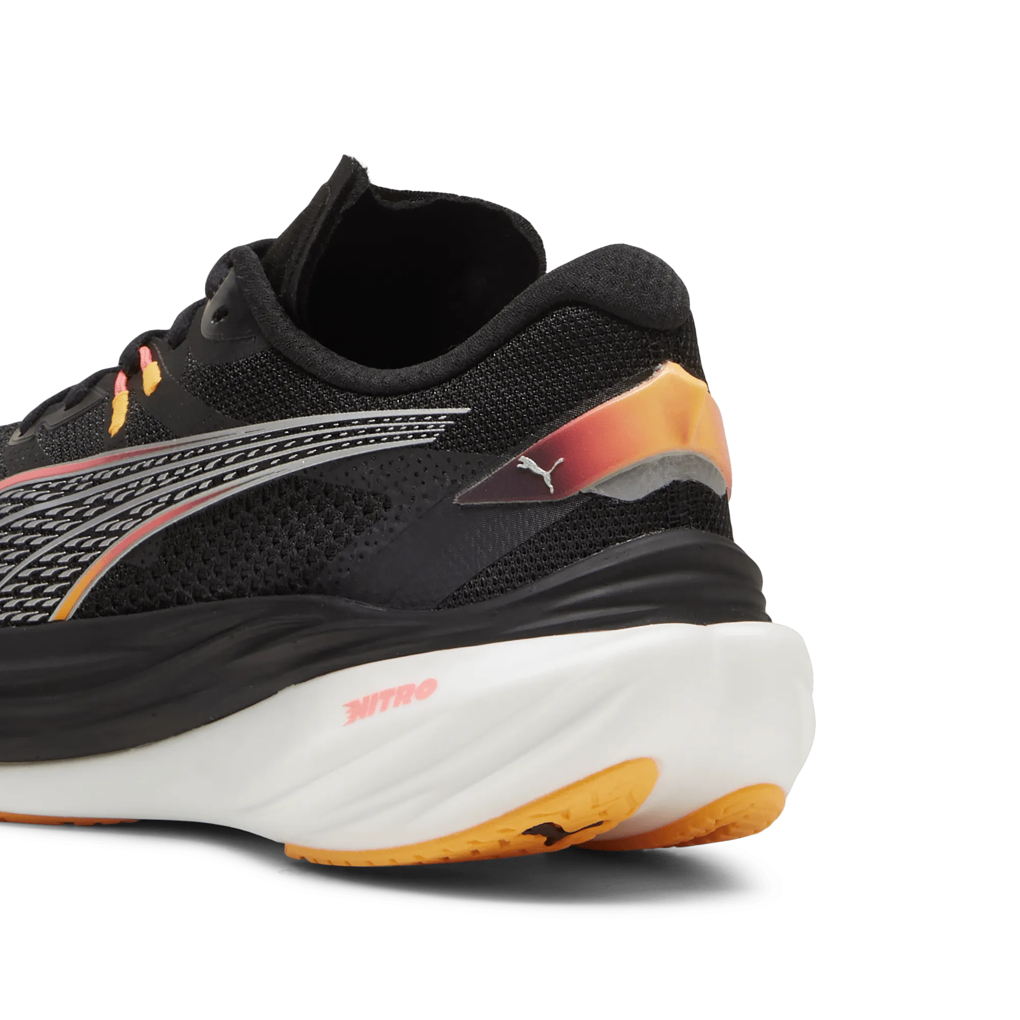 Puma Deviate Nitro 3 Women's Running Shoes AW24 Black/Sunset Glow/Sun Stream