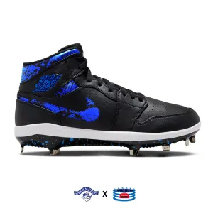 "Blue Python" Jordan 1 Retro Cleats