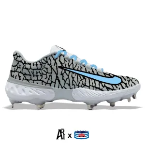 "Carolina Jungle" Nike Alpha Huarache Elite 4 Low Cleats