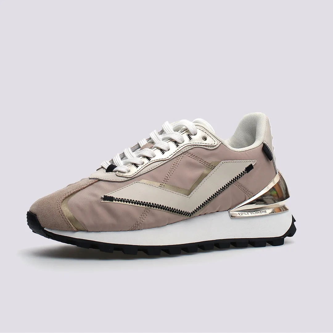 Qwark Spur Woman Beige Platinum Chunky Sneakers