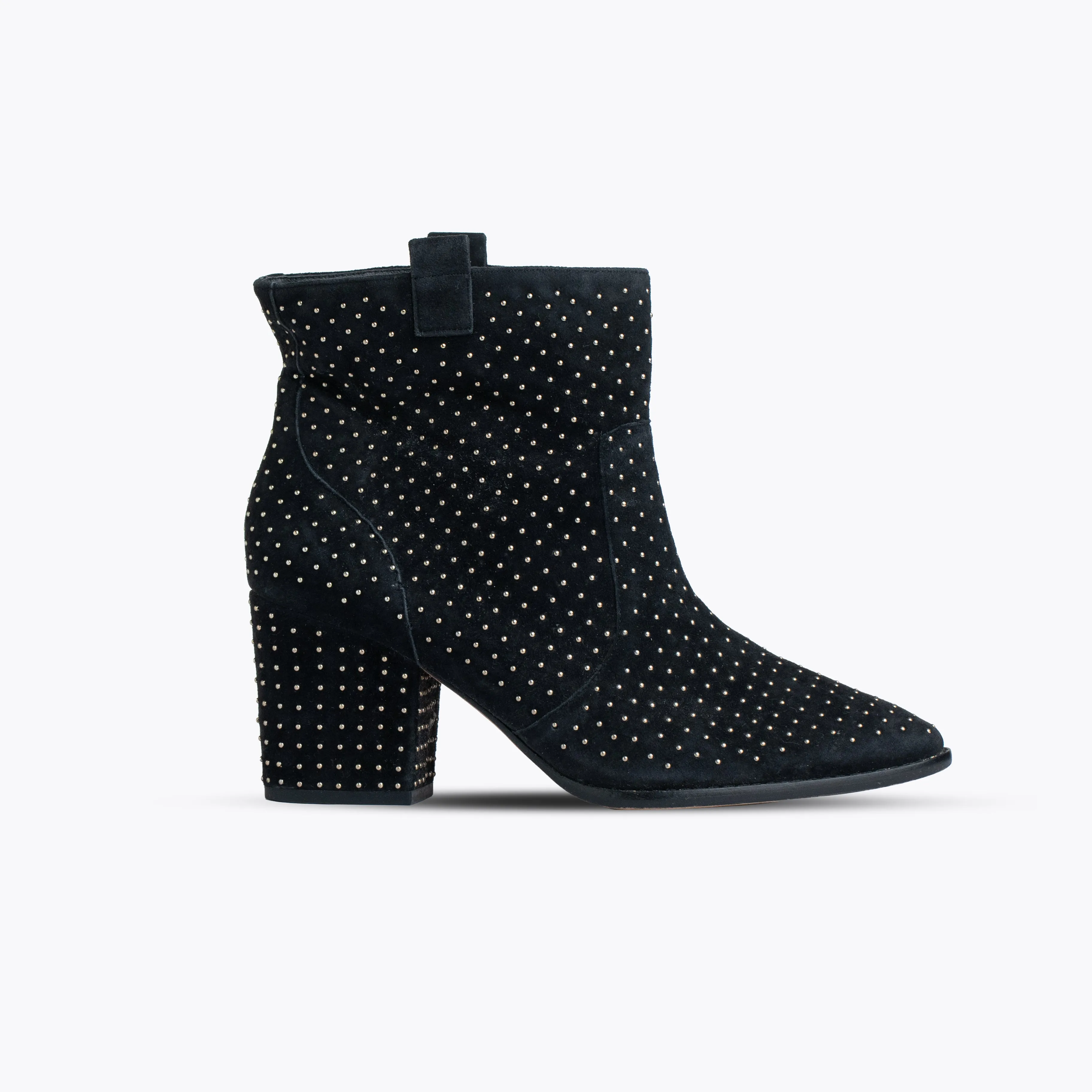 Rebecca Minkoff Blake Studded Suede Booties Black