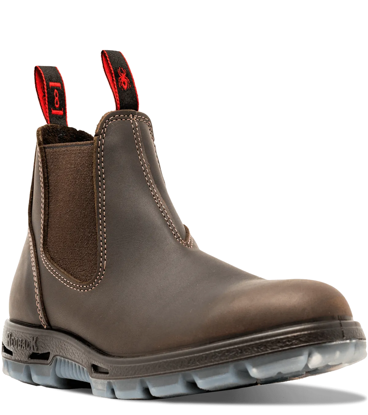 Redback Boots | Deep Brown Soft Toe Aquapel Boot (UNPU)