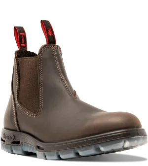 Redback Boots | Deep Brown Soft Toe Aquapel Boot (UNPU)