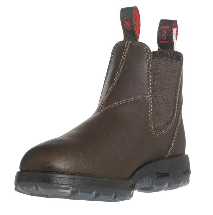 Redback Boots | Deep Brown Soft Toe Aquapel Boot (UNPU)