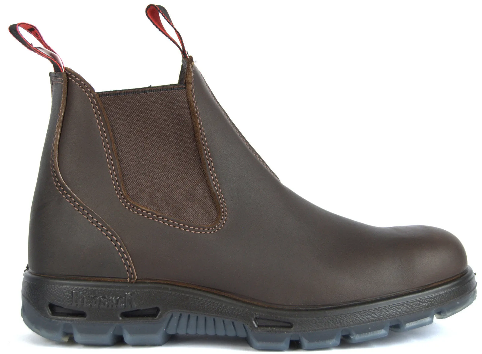 Redback Boots | Deep Brown Soft Toe Aquapel Boot (UNPU)