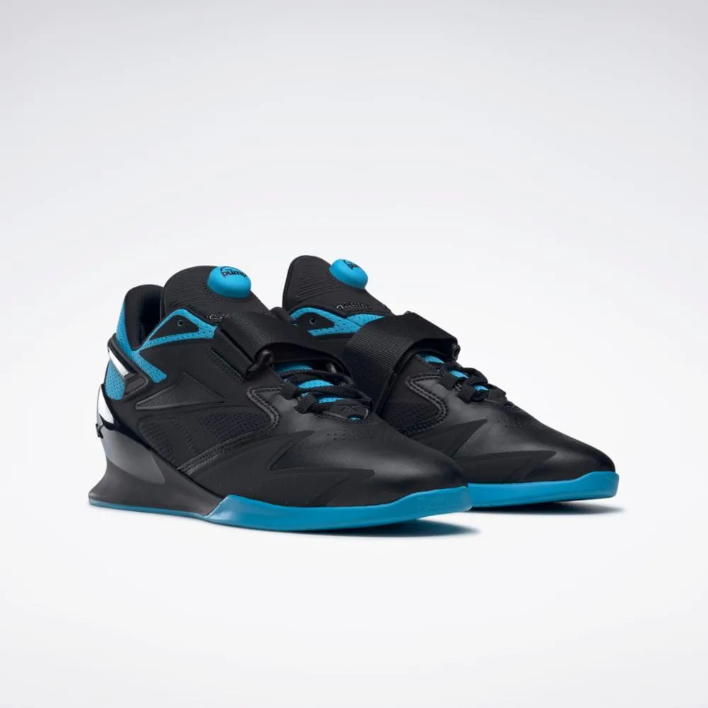 Reebok Footwear Men Legacy Lifter III Shoes CBLACK/RADAQU/CBLACK