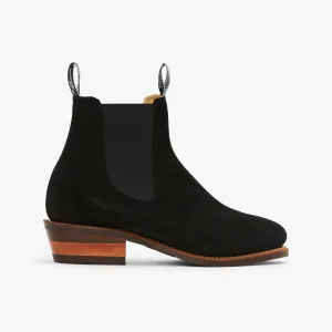 R.M.Williams - Comfort Lady Yearling - Suede - Raw Edge - Black