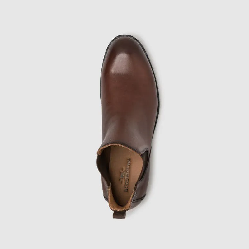 Rodd & Gunn Kingsview Road Mens Leather Chelsea Boot - Cognac