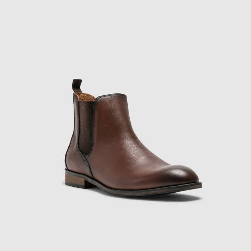 Rodd & Gunn Kingsview Road Mens Leather Chelsea Boot - Cognac