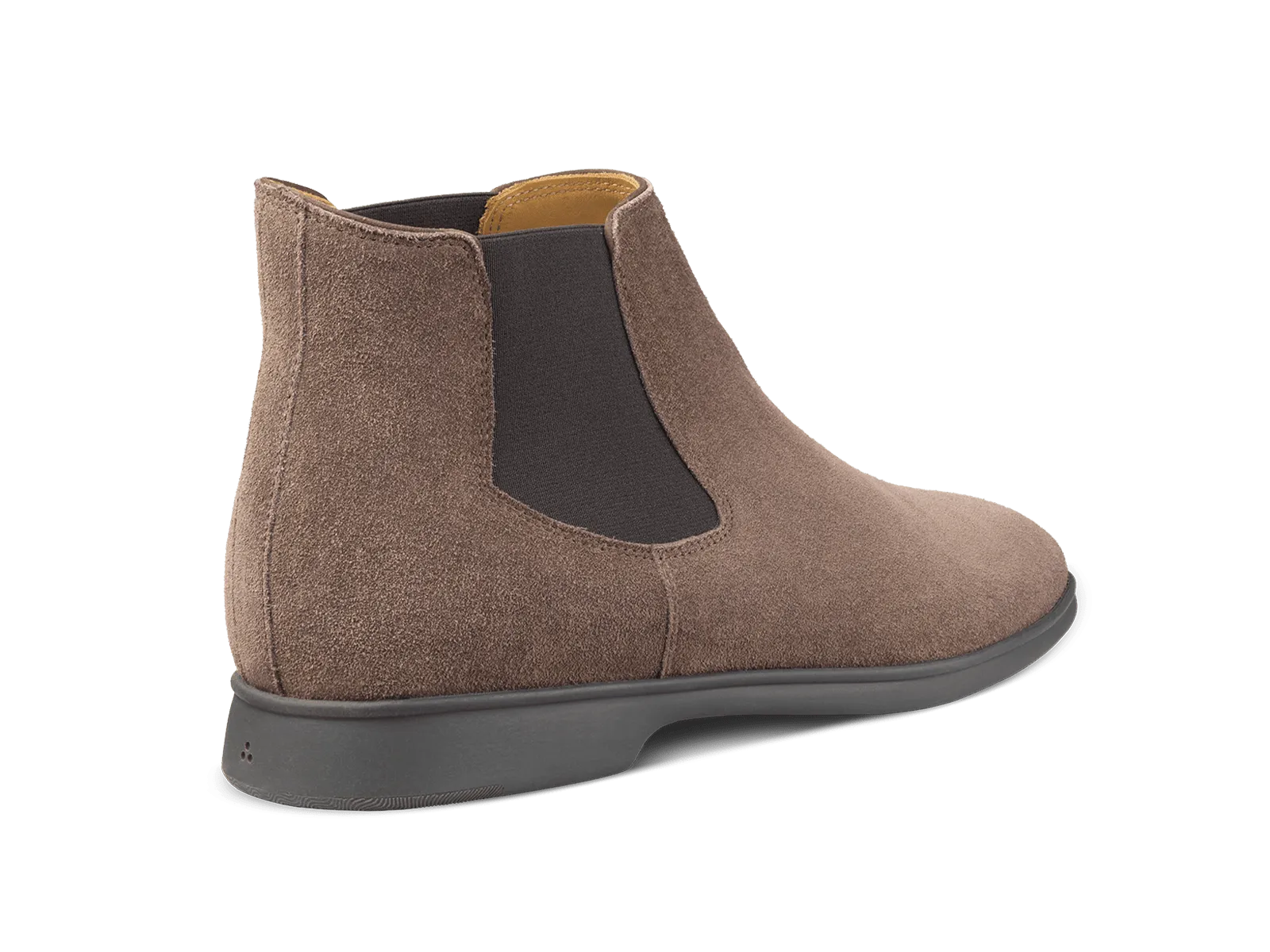 Rover Boots in Deep Taupe Glove Suede Dark Sole