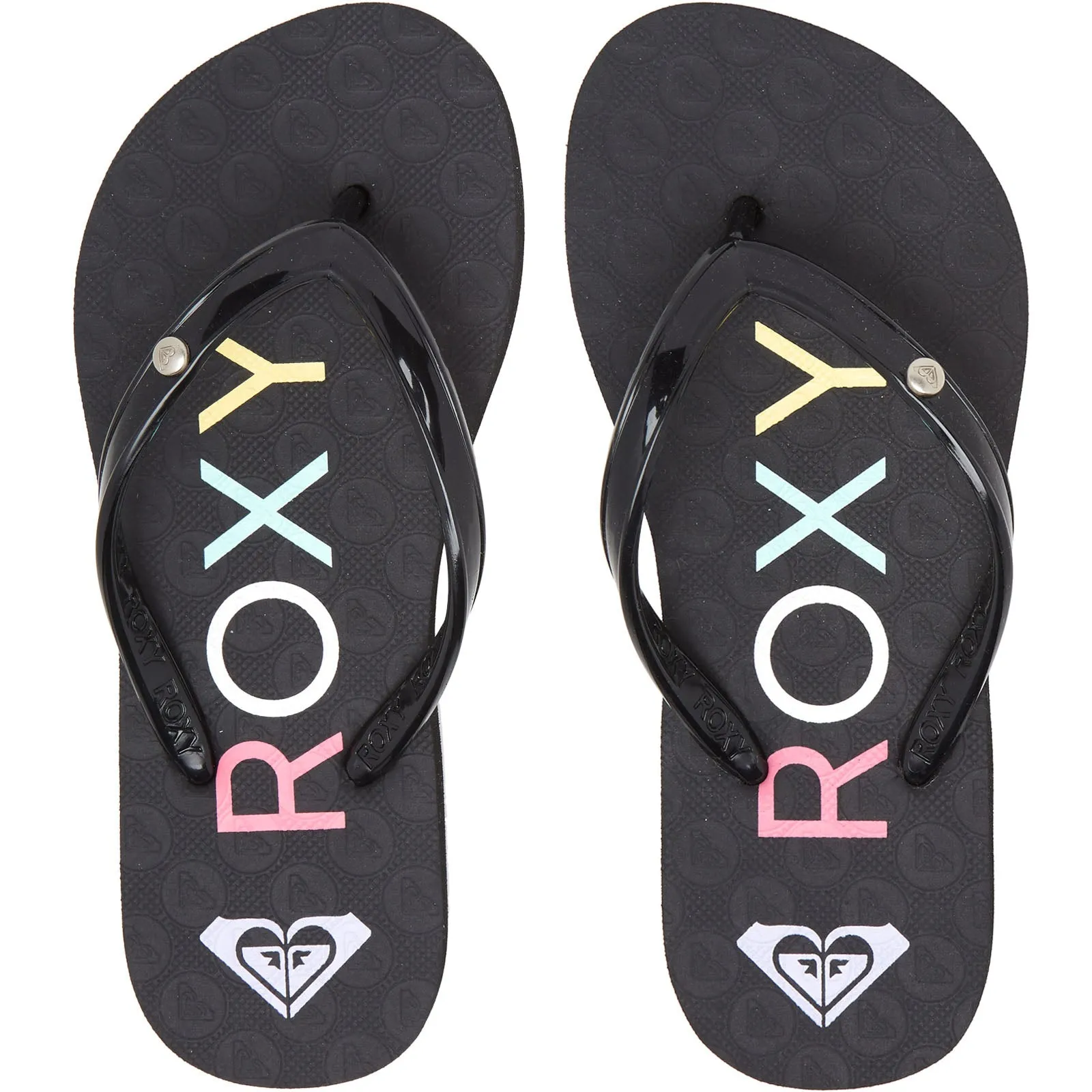 Roxy Kids Sandy Sandals Flip Flops - Black