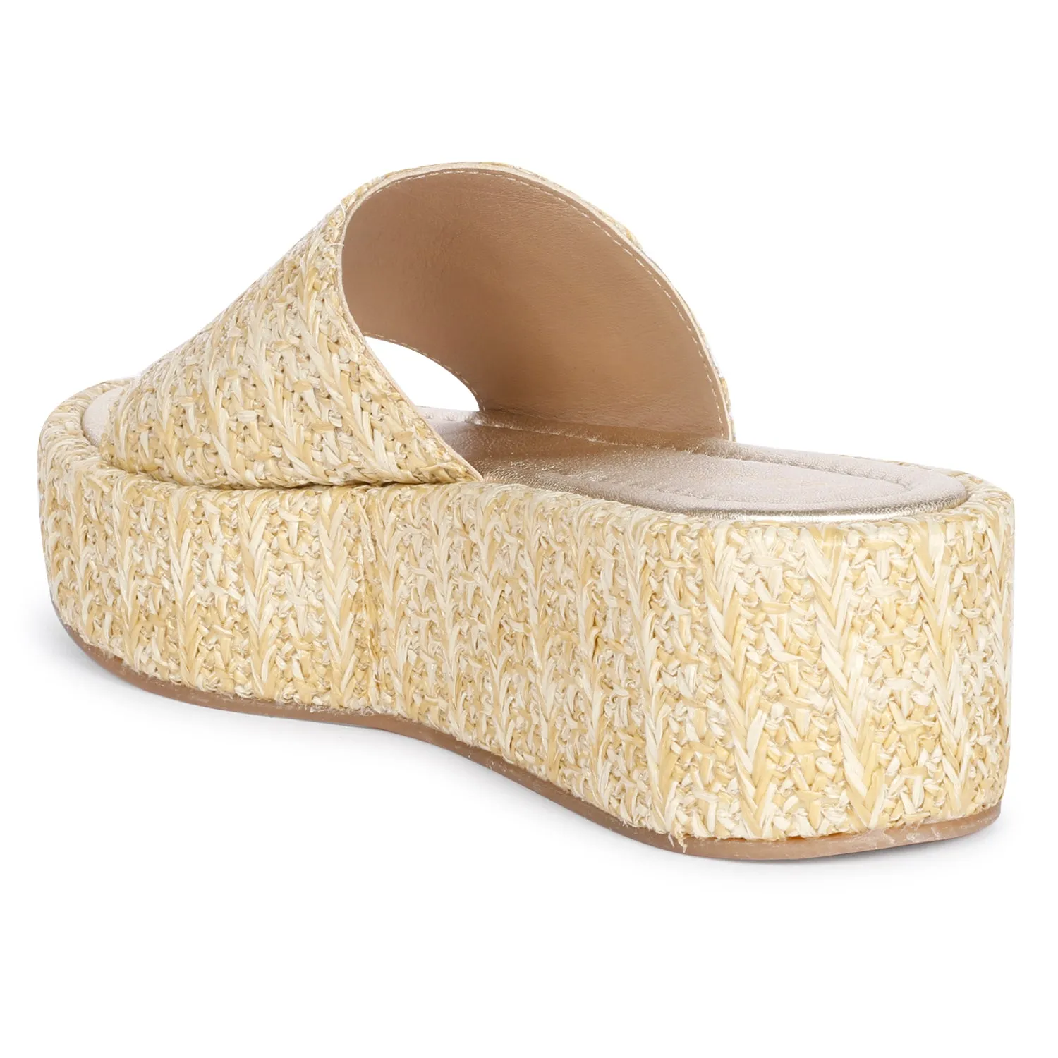 Saint  Betta natural wedge heels