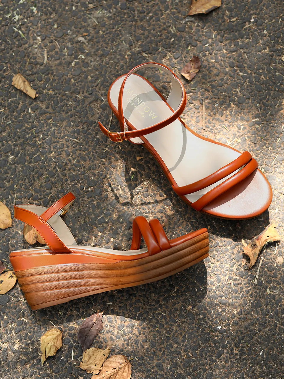 Shamana Tan Wedge Heels