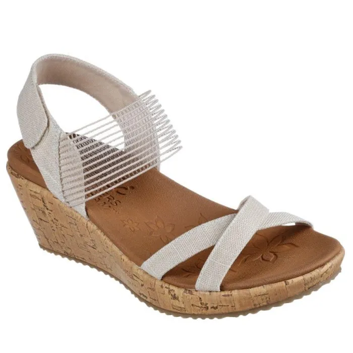 Skechers Beverlee Wedge Casual Outing Natural