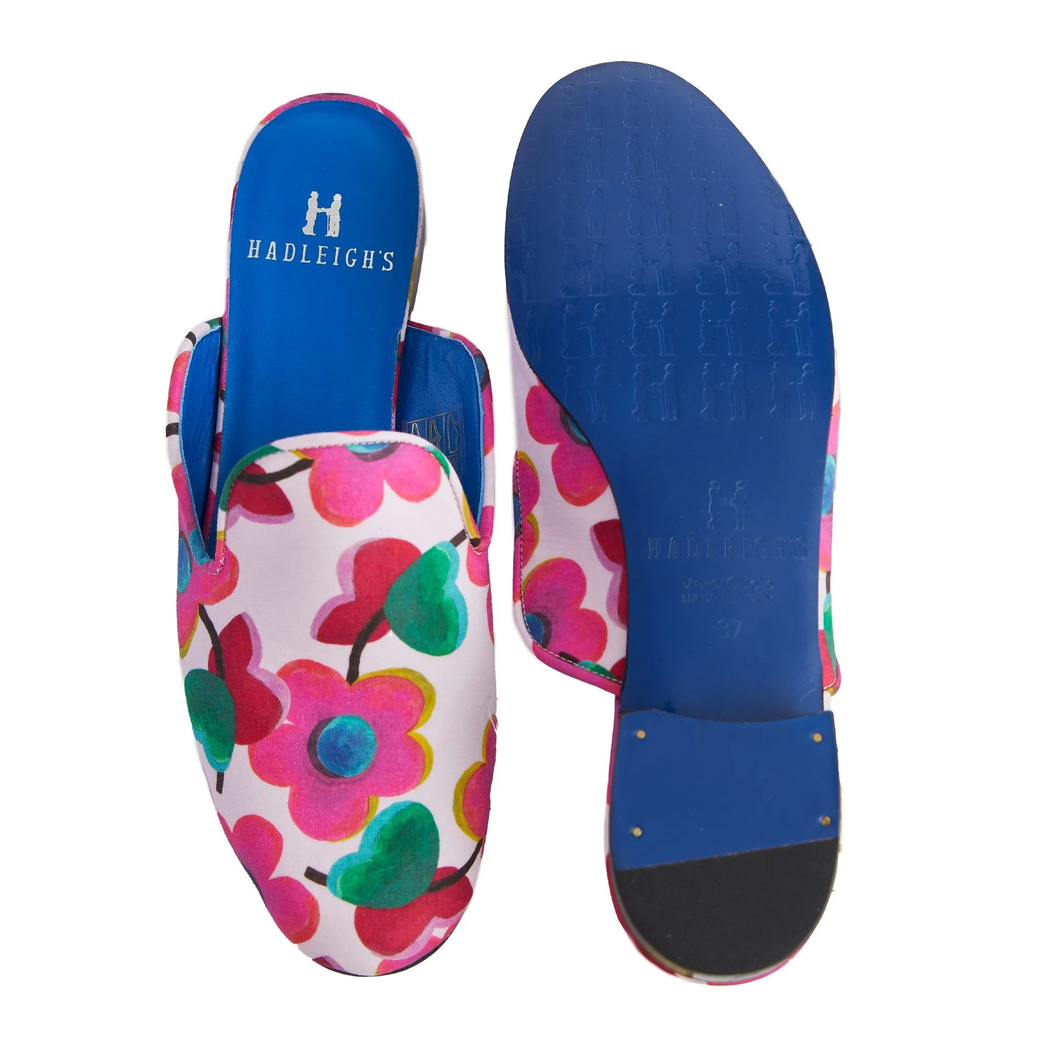 Slipper in Blue Love Pop Print