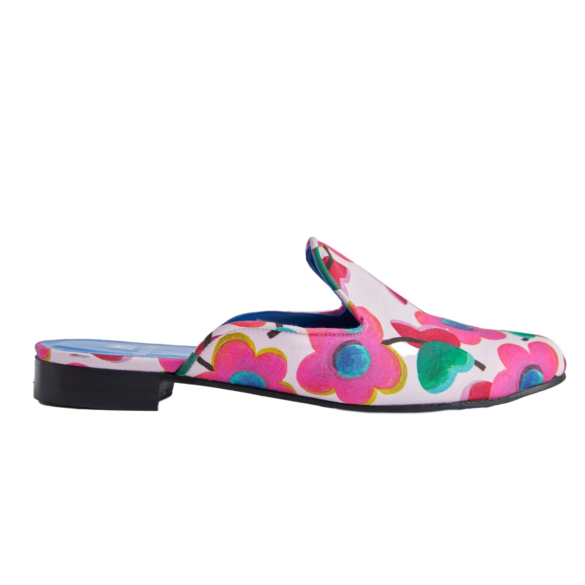 Slipper in Blue Love Pop Print