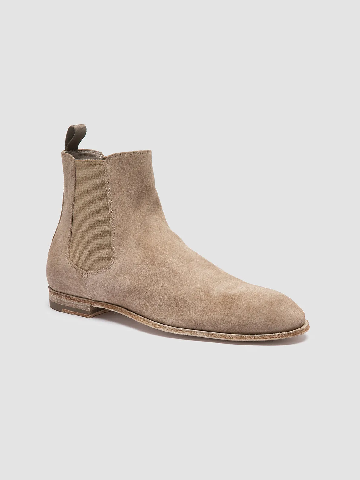 SOLITUDE 004 - Taupe Suede Chelsea Boots