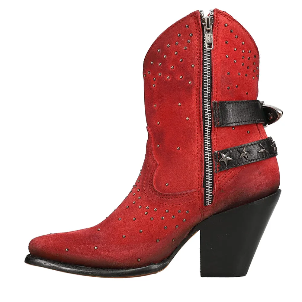 Star Studded Pointed Toe Cowboy Booties