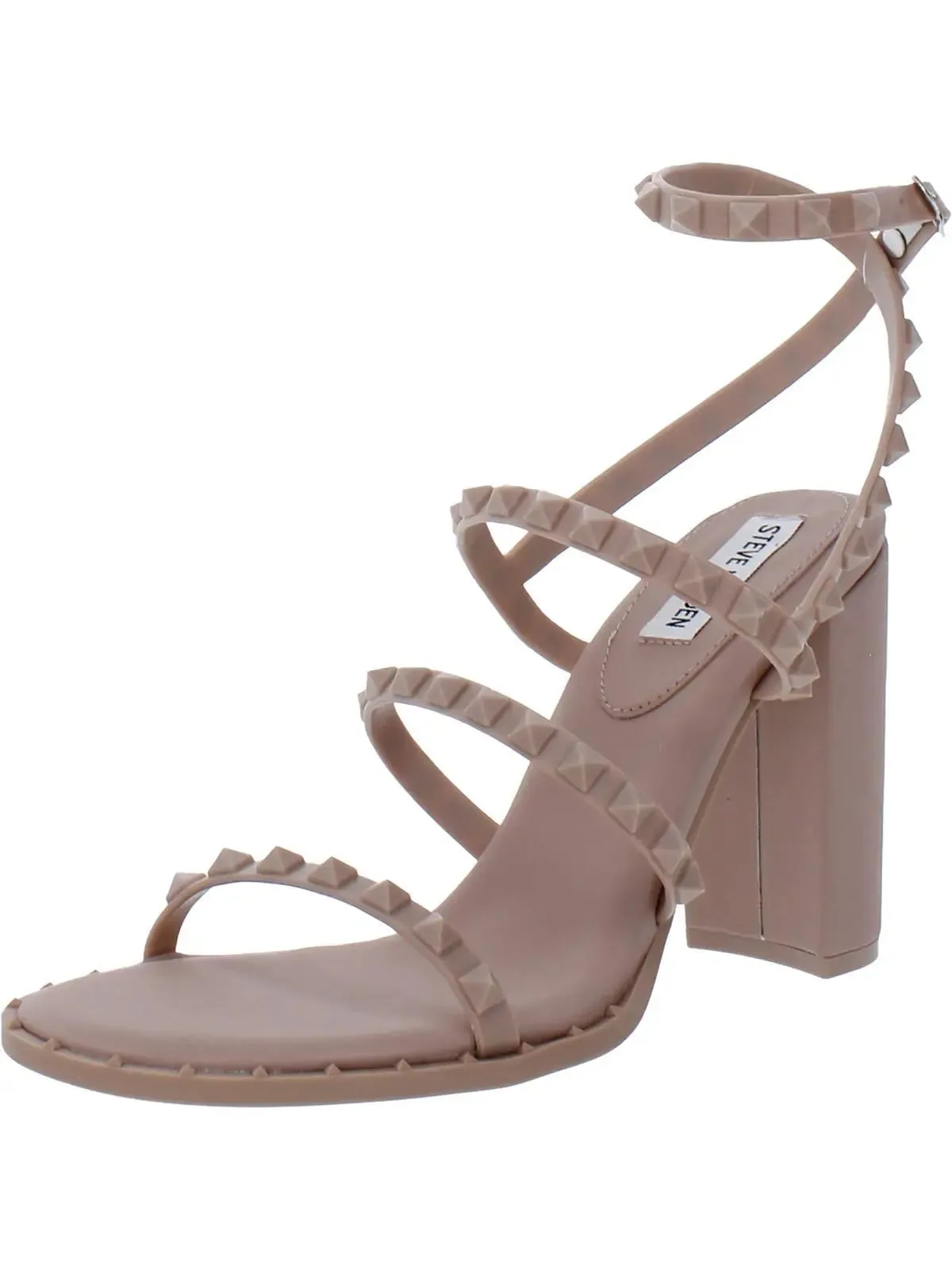 Steve Madden Cellini Women's Studded Ankle Block Heel Sandals