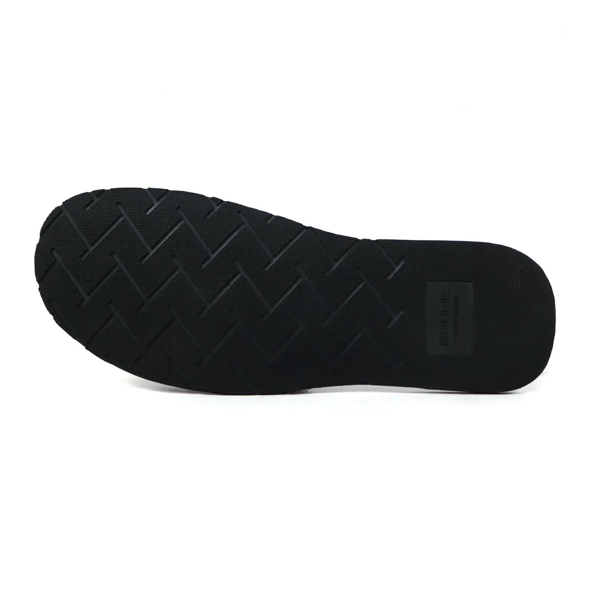 Studded Black Slide-in Slipper For Men