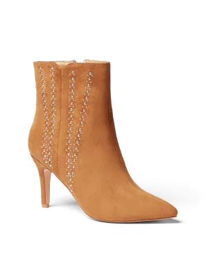 Studded Faux-Suede Bootie