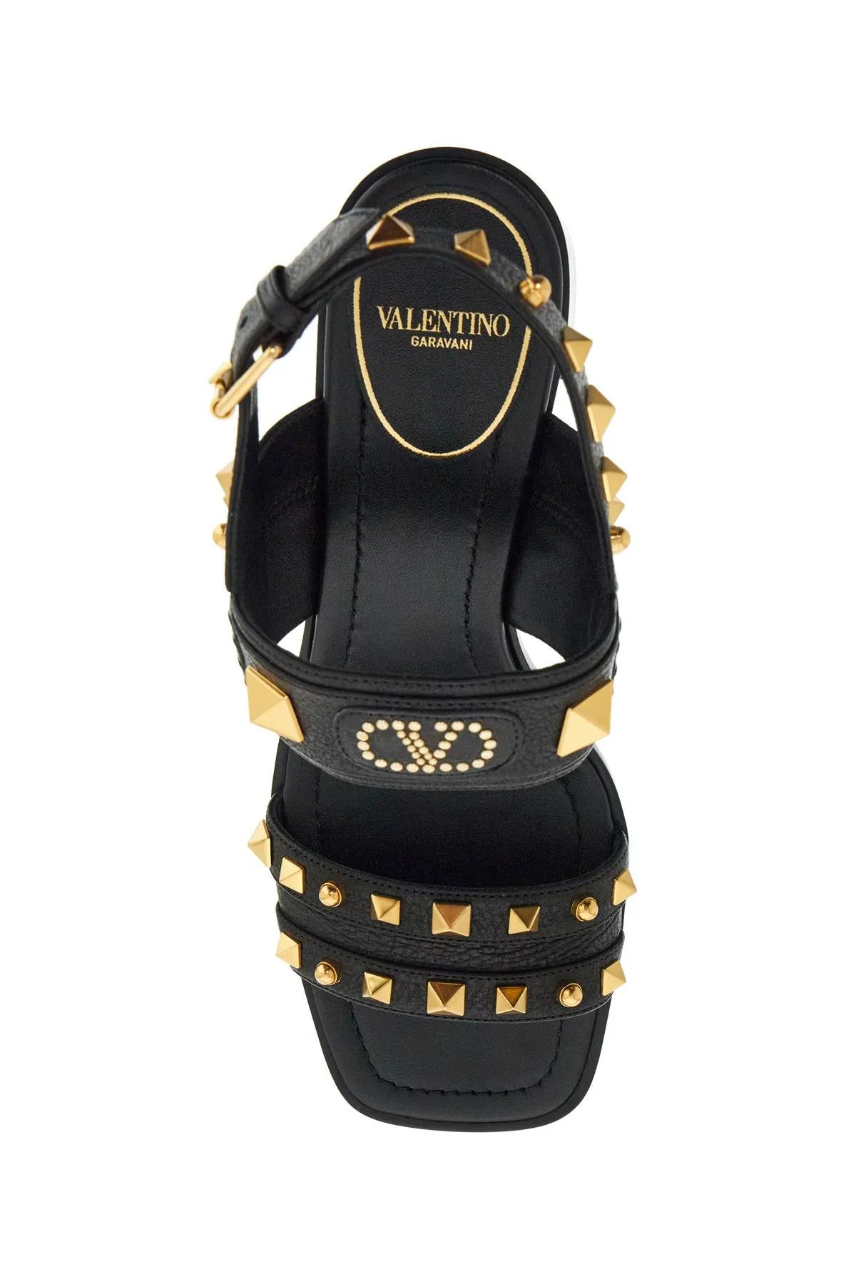 Studded Square-Heel Sandals