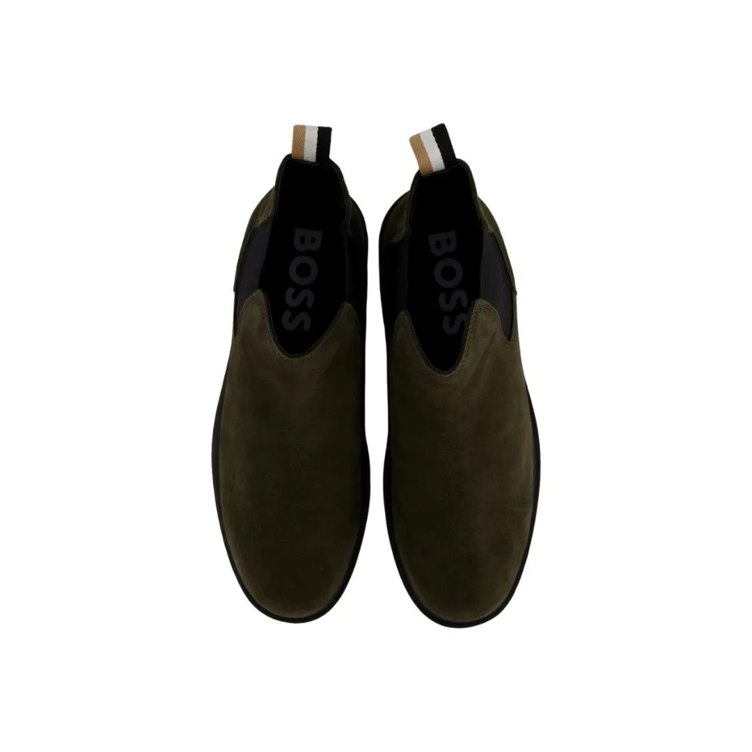 Suede with Signature-Stripe Tape Chelsea Boots 50503675