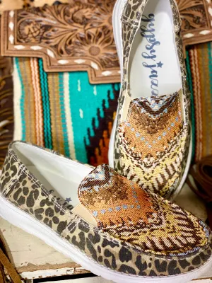 The Gypsy Jazz Cheetah Aztec Dude Shoe