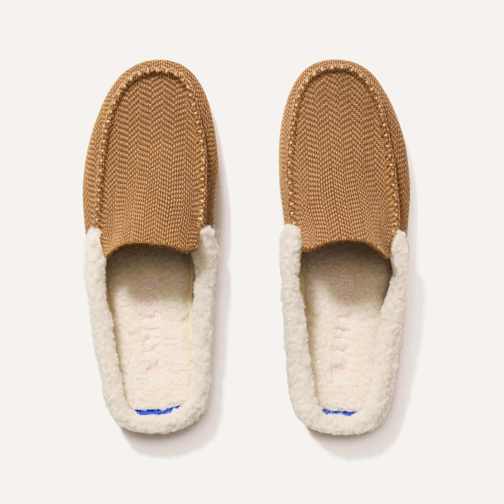 The Scuff Slipper - Caramel Herringbone